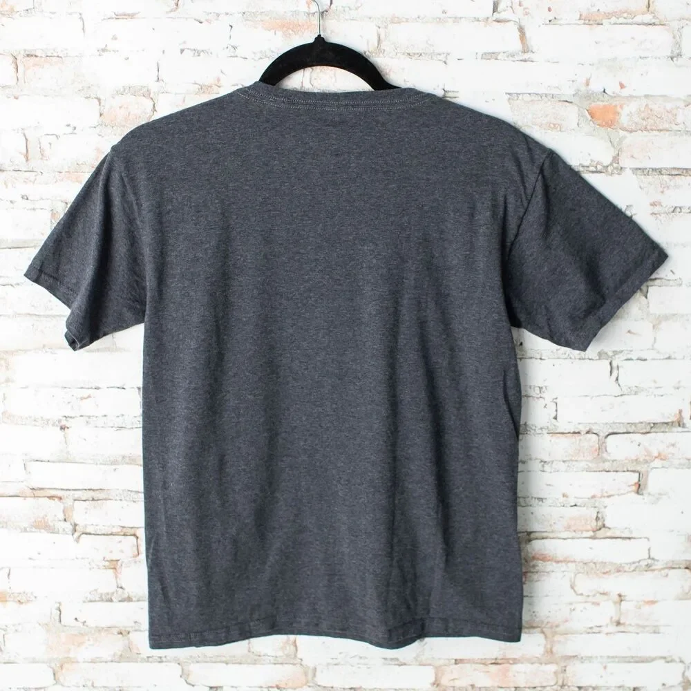 Disney Mickey Mouse T-Shirt Youth L 10/12 Gray Athletic Collegiate Graphic Tee
